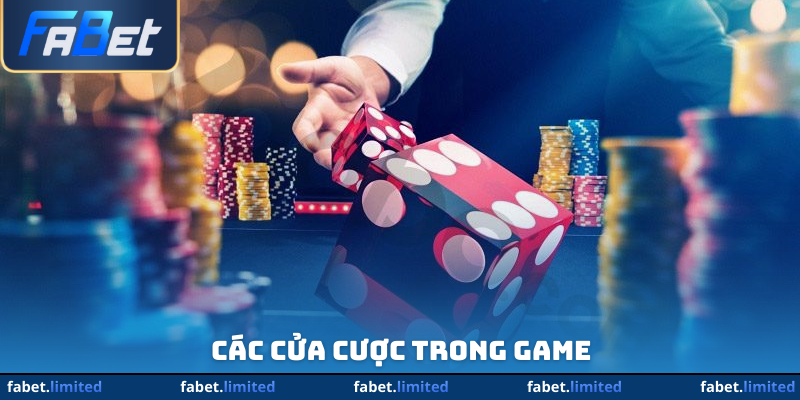 Các cửa cược trong game
